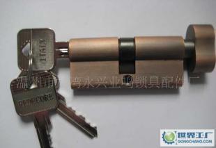 優(yōu)質(zhì)大60MM單開銅鎖芯 亞光紅古銅設(shè)計，耐用與美觀的完美結(jié)合